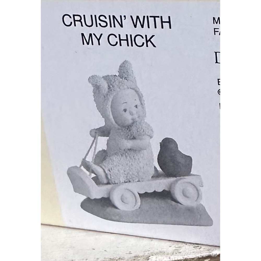 Dept 56 Snowbabies/Snowbunnies 'Cruisin' With My Chick' #811303 New In Box